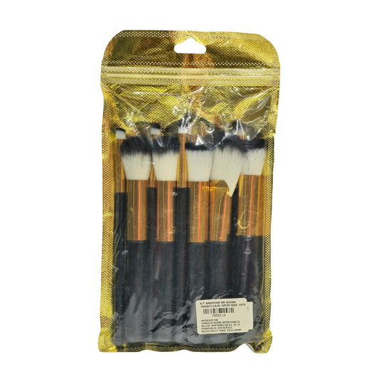 KIT BROCHAS GG QUEEN MAQUILLAJE 5 PZS MOD 1572